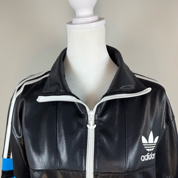 RARE Vintage Adidas Chile 62 Men’s Faux Leather Glanz Track Jacket (2008) - Picture 3 of 12